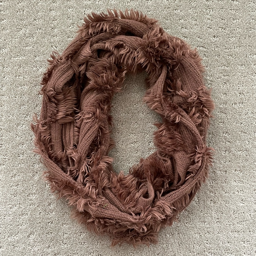 Fuzzy infinity scarf